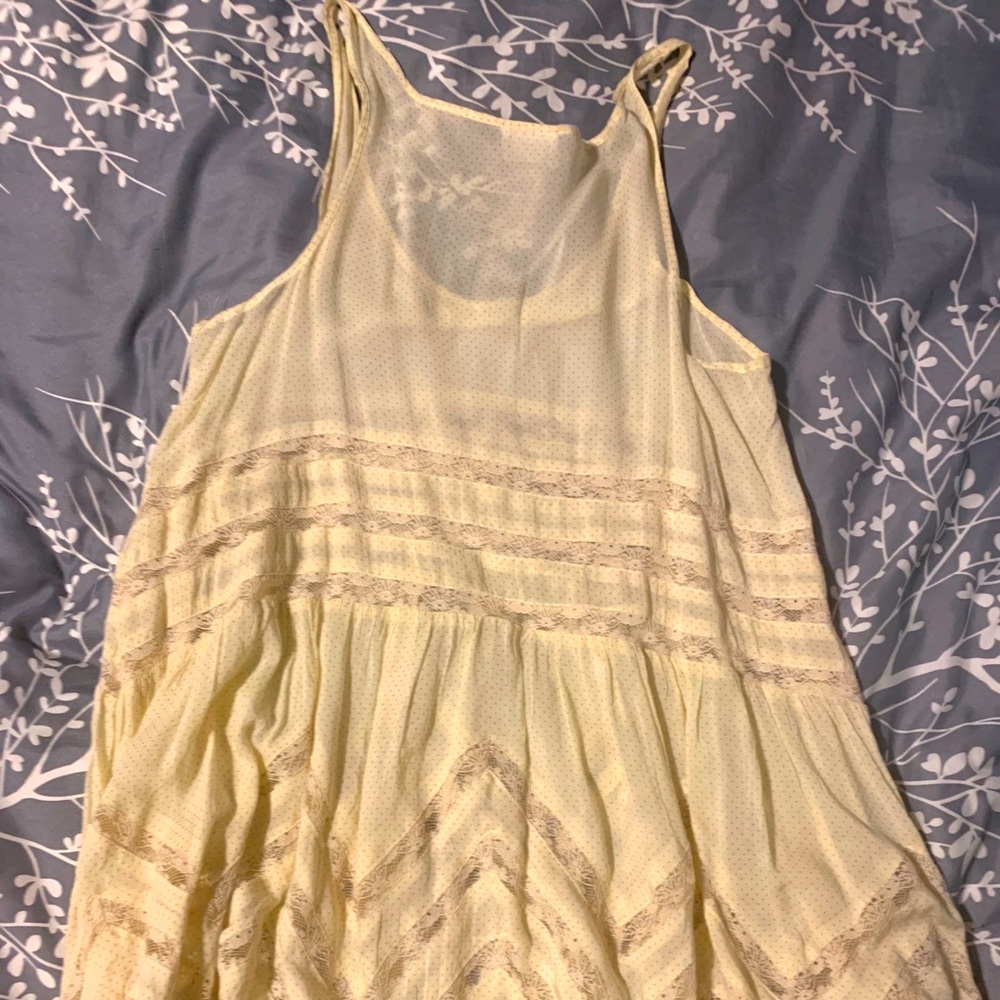 Free People White boho dress size S